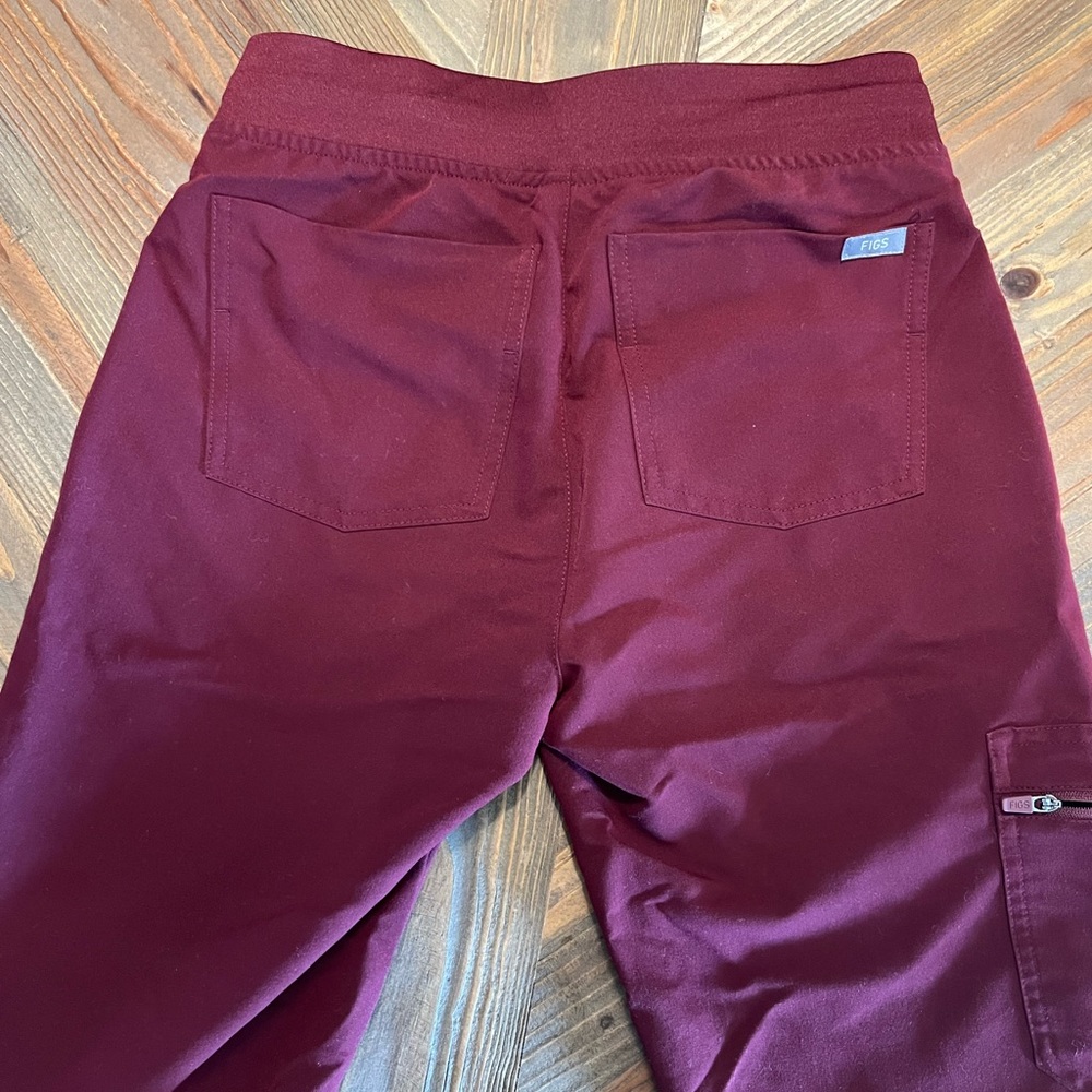 Maroon scrub pants